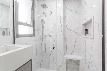 Apartamento à venda com 56m², 2 quartos e 2 vagasBanheiro da Suíte