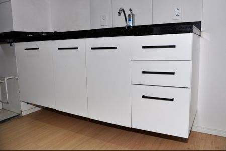 Casa para alugar com 34m², 2 quartos e sem vaga Casa para alugar com 34m², 2 quartos e sem vagaDetalhe - Cozinha Americana