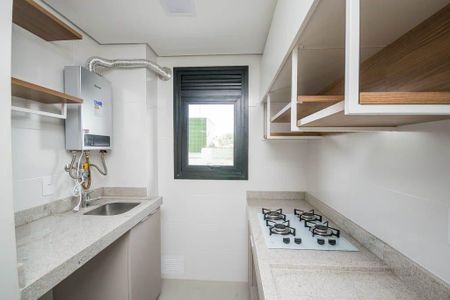 Cozinha  de apartamento para alugar com 1 quarto, 47m² em Menino Deus, Porto Alegre