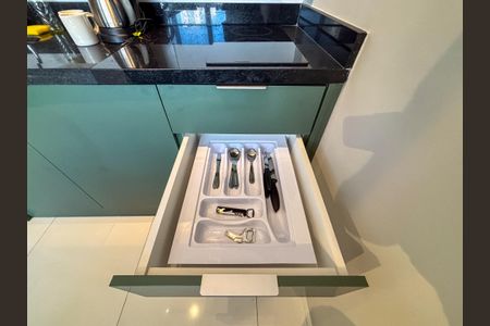 Cozinha de apartamento à venda com 1 quarto, 53m² em Tatuapé, São Paulo