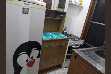 Cozinha de apartamento à venda com 1 quarto, 27m² em Centro Histórico, Porto Alegre