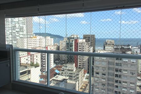 Vista da Sala de apartamento para alugar com 1 quarto, 50m² em Pompéia, Santos