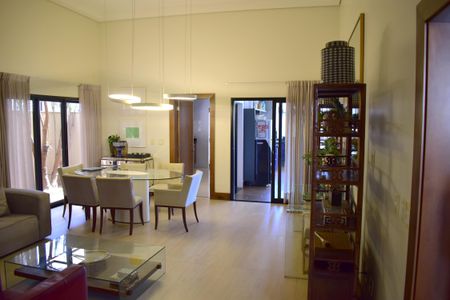 Sala de casa de condomínio para alugar com 3 quartos, 273m² em Alphaville Residencial Um, Ribeirão Preto