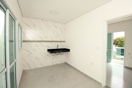 Sala/Cozinha de apartamento para alugar com 1 quarto, 30m² em Parque Novo Oratório, Santo André