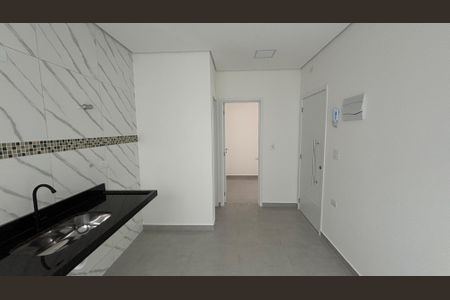Sala - Cozinha de apartamento para alugar com 1 quarto, 30m² em Parque Novo Oratório, Santo André