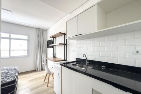 Cozinha de kitnet/studio para alugar com 1 quarto, 22m² em Pinheiros, São Paulo