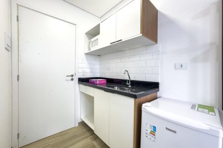 Cozinha de kitnet/studio para alugar com 1 quarto, 22m² em Pinheiros, São Paulo
