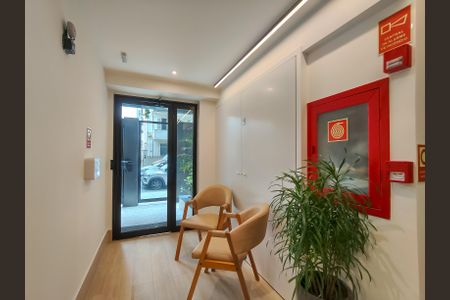 Apartamento para alugar com 40m², 1 quarto e sem vaga Apartamento para alugar com 40m², 1 quarto e sem vagaFachada e portaria