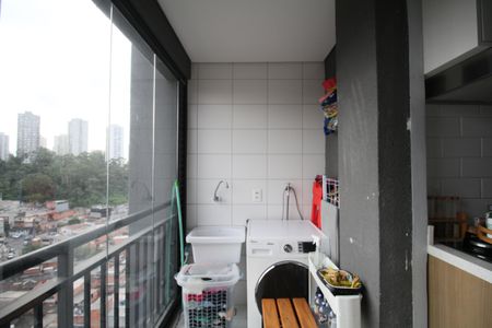 Varanda da Sala de apartamento à venda com 1 quarto, 32m² em Vila Andrade, São Paulo