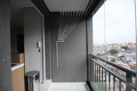 Varanda da Sala de apartamento à venda com 1 quarto, 32m² em Vila Andrade, São Paulo