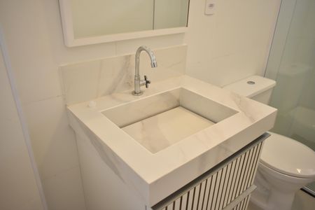 Banheiro de apartamento à venda com 1 quarto, 39m² em Mirandópolis, São Paulo