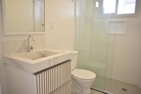 Banheiro de apartamento à venda com 1 quarto, 39m² em Mirandópolis, São Paulo