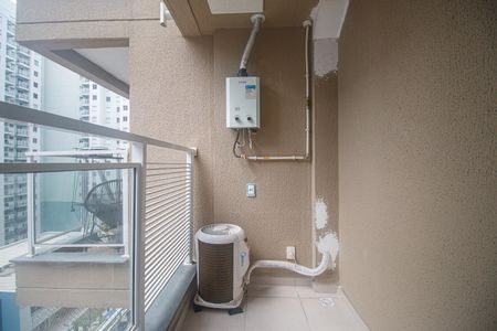 Varanda de apartamento à venda com 1 quarto, 31m² em Santo Cristo, Rio de Janeiro