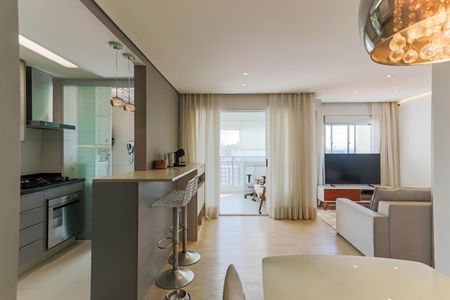 Sala estendida  de apartamento à venda com 3 quartos, 76m² em Vila Sao Silvestre (zona Leste), São Paulo
