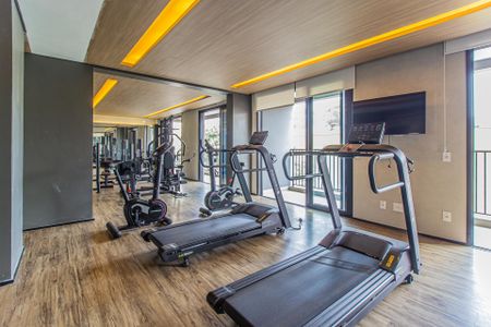 Studio para alugar com 25m², 1 quarto e sem vaga Studio para alugar com 25m², 1 quarto e sem vagaÁrea comum - Academia