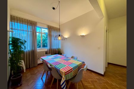 Sala de jantar de apartamento para alugar com 2 quartos, 80m² em Copacabana, Rio de Janeiro