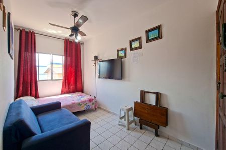 Sala de apartamento para alugar com 1 quarto, 40m² em Aviação, Praia Grande