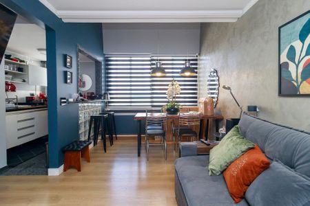 Sala de apartamento para alugar com 1 quarto, 50m² em Brooklin, São Paulo