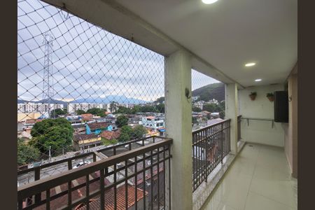 Varanda - Sala de apartamento para alugar com 3 quartos, 89m² em Taquara, Rio de Janeiro
