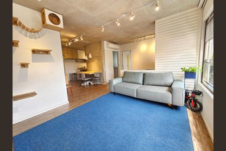 Sala de apartamento para alugar com 1 quarto, 70m² em Jardim das Acacias, São Paulo