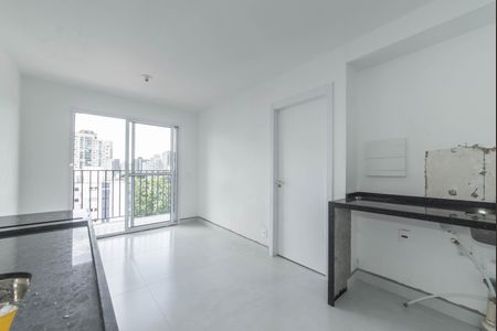 Sala - Cozinha Integrada de apartamento à venda com 1 quarto, 30m² em Campo Belo, São Paulo