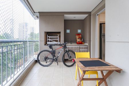 Varanda da Sala de apartamento à venda com 3 quartos, 150m² em Vila Andrade, São Paulo