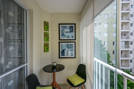 Varanda da Sala  de apartamento à venda com 3 quartos, 69m² em Parque Reboucas, São Paulo