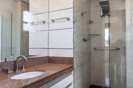 Banheiro da Suíte de apartamento à venda com 3 quartos, 95m² em Gutierrez, Belo Horizonte