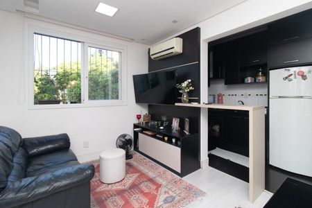 Sala de apartamento à venda com 1 quarto, 36m² em Petrópolis, Porto Alegre