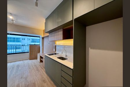 Studio para alugar com 25m², 1 quarto e sem vaga Studio para alugar com 25m², 1 quarto e sem vagaCozinha