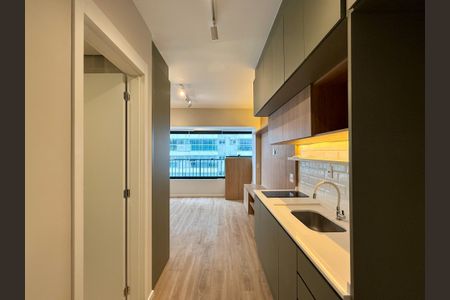 Studio para alugar com 25m², 1 quarto e sem vaga Studio para alugar com 25m², 1 quarto e sem vagaCozinha