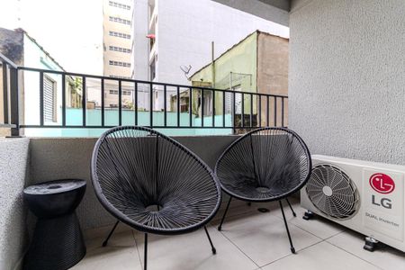 Studio para alugar com 26m², 1 quarto e sem vagaVaranda