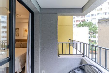 Studio para alugar com 26m², 1 quarto e sem vagaVaranda