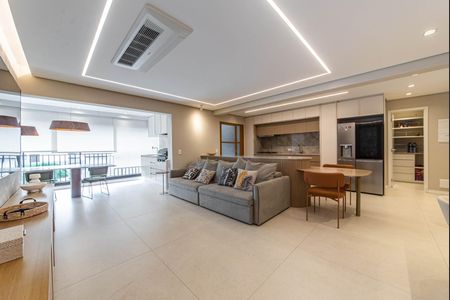 Sala de apartamento à venda com 3 quartos, 130m² em Brooklin, São Paulo