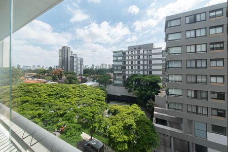 Varanda - Vista de apartamento à venda com 3 quartos, 130m² em Brooklin, São Paulo