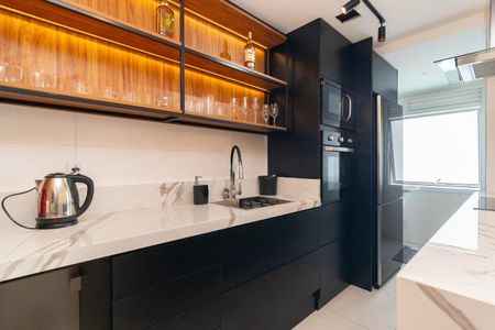 Cozinha  de apartamento para alugar com 1 quarto, 50m² em Menino Deus, Porto Alegre