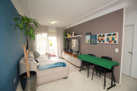 Sala de apartamento para alugar com 1 quarto, 56m² em Jardim, Santo André