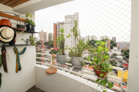 Varanda da Sala de apartamento para alugar com 1 quarto, 56m² em Jardim, Santo André