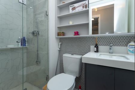 Banheiro Social de apartamento à venda com 2 quartos, 41m² em Barra Funda, São Paulo