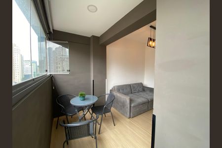 Varanda de apartamento para alugar com 1 quarto, 36m² em Consolação, São Paulo