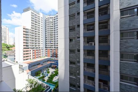 Vista do Quarto de apartamento para alugar com 1 quarto, 25m² em Vila Clementino, São Paulo