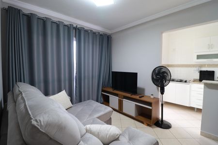 Sala de apartamento para alugar com 1 quarto, 48m² em Jardim Palma Travassos, Ribeirão Preto