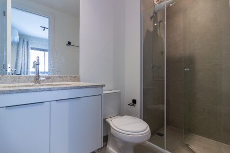 Apartamento para alugar com 26m², 1 quarto e sem vagaBanheiro da Suíte