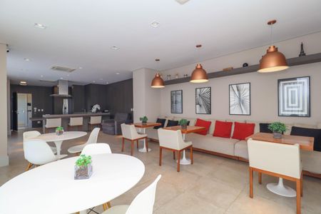 Studio à venda com 56m², 2 quartos e 1 vagaSalão de Festas