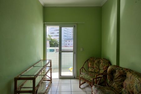 Sala de apartamento para alugar com 1 quarto, 44m² em Boqueirão, Praia Grande