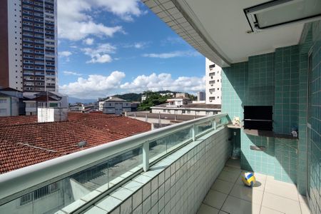 Varanda  de apartamento para alugar com 1 quarto, 44m² em Boqueirão, Praia Grande