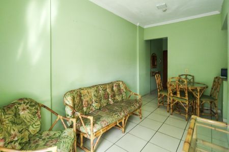 Sala de apartamento para alugar com 1 quarto, 44m² em Boqueirão, Praia Grande