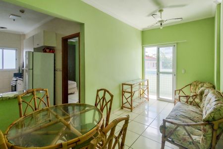 Sala de apartamento para alugar com 1 quarto, 44m² em Boqueirão, Praia Grande