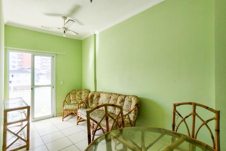 Sala de apartamento para alugar com 1 quarto, 44m² em Boqueirão, Praia Grande