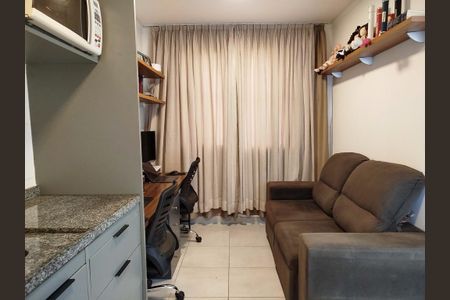Sala com cozinha  de apartamento à venda com 1 quarto, 25m² em Tatuapé, São Paulo